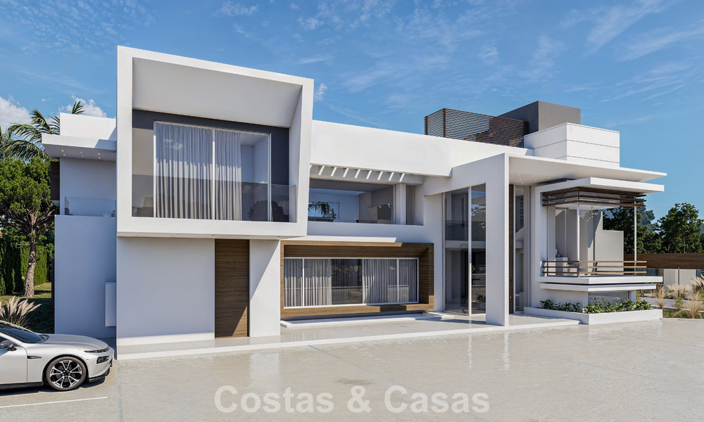 Exclusieve moderne villa in aanbouw te koop in Guadalmina Baja, Marbella 798834