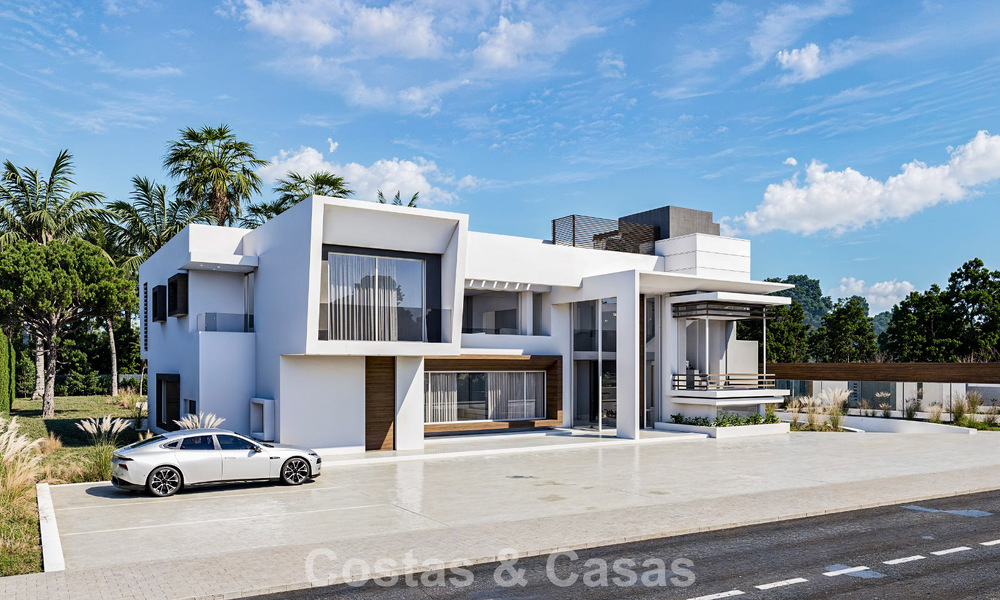 Exclusieve moderne villa in aanbouw te koop in Guadalmina Baja, Marbella 798837