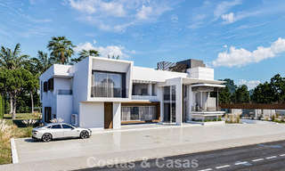 Exclusieve moderne villa in aanbouw te koop in Guadalmina Baja, Marbella 798837 
