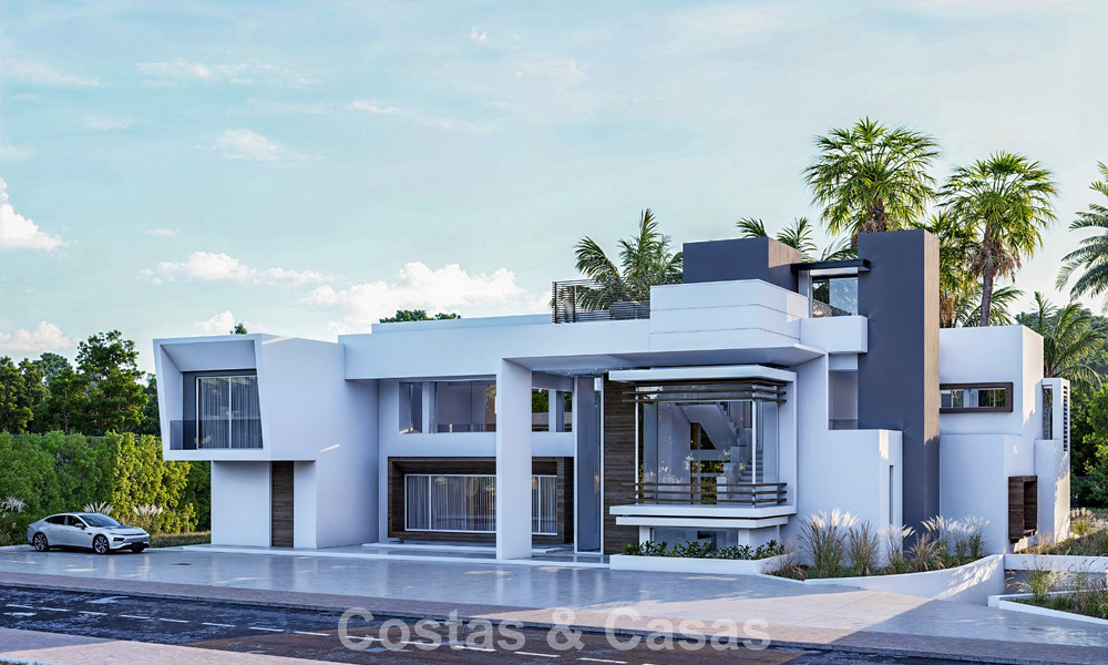 Exclusieve moderne villa in aanbouw te koop in Guadalmina Baja, Marbella 798838