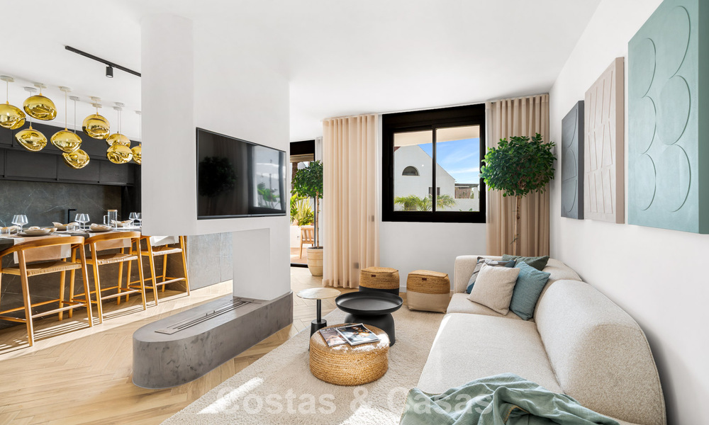 Instapklaar en eigentijds volledig gerenoveerd appartement te koop in Nueva Andalucia, Marbella 798905