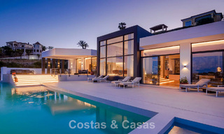 Geavanceerde luxevilla met panoramisch zeezicht te koop in de heuvels van Marbella - Benahavis 798945 
