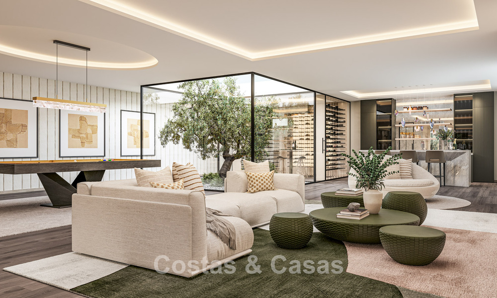 Luxe designervilla met panoramisch zeezicht te koop in een gated golfresort in Marbella - Benahavis 799029