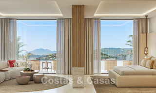 Luxe designervilla met panoramisch zeezicht te koop in een gated golfresort in Marbella - Benahavis 799032 