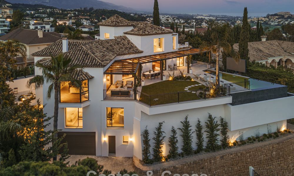 Royale villa in een eigentijdse, Mediterrane bouwstijl te koop in een afgeschermde urbanisatie in Marbella - Benahavis 799064