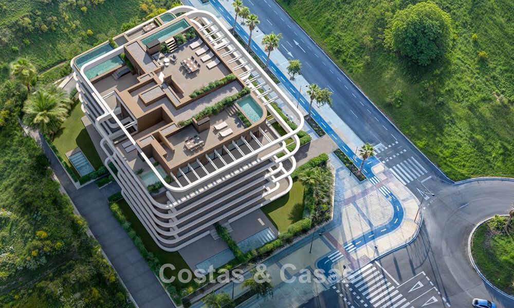 Lancering! Modernistische nieuwbouwappartementen met zeezicht te koop in het centrum van Estepona 799530