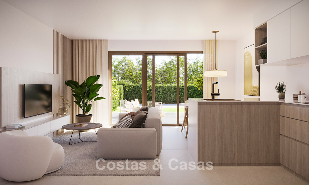 Lancering! Modernistische nieuwbouwappartementen met zeezicht te koop in het centrum van Estepona 799547