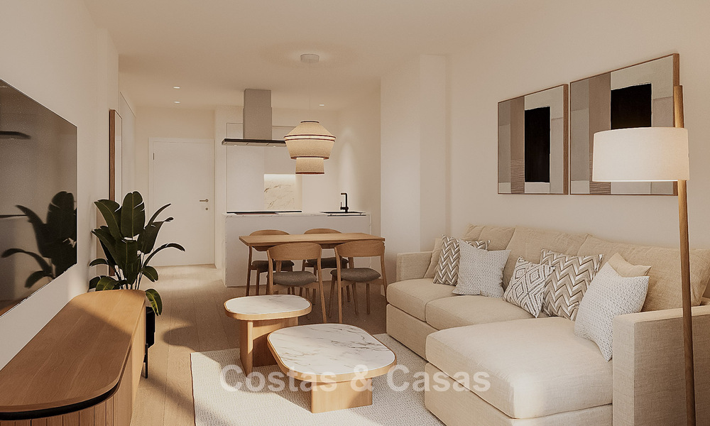 Lancering! Eerstelijnsstrand, luxe appartementen en rijwoningen met zeezicht te koop nabij Sotogrande, Costa del Sol 799743