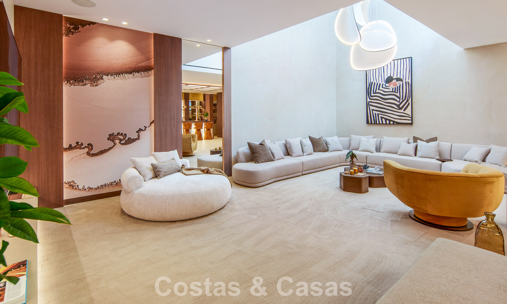 Hedendaagse design villa met panoramisch uitzicht te koop in Nueva Andalucia’s golfvallei, Marbella 800091