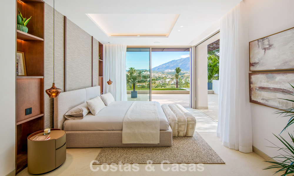 Hedendaagse design villa met panoramisch uitzicht te koop in Nueva Andalucia’s golfvallei, Marbella 800164