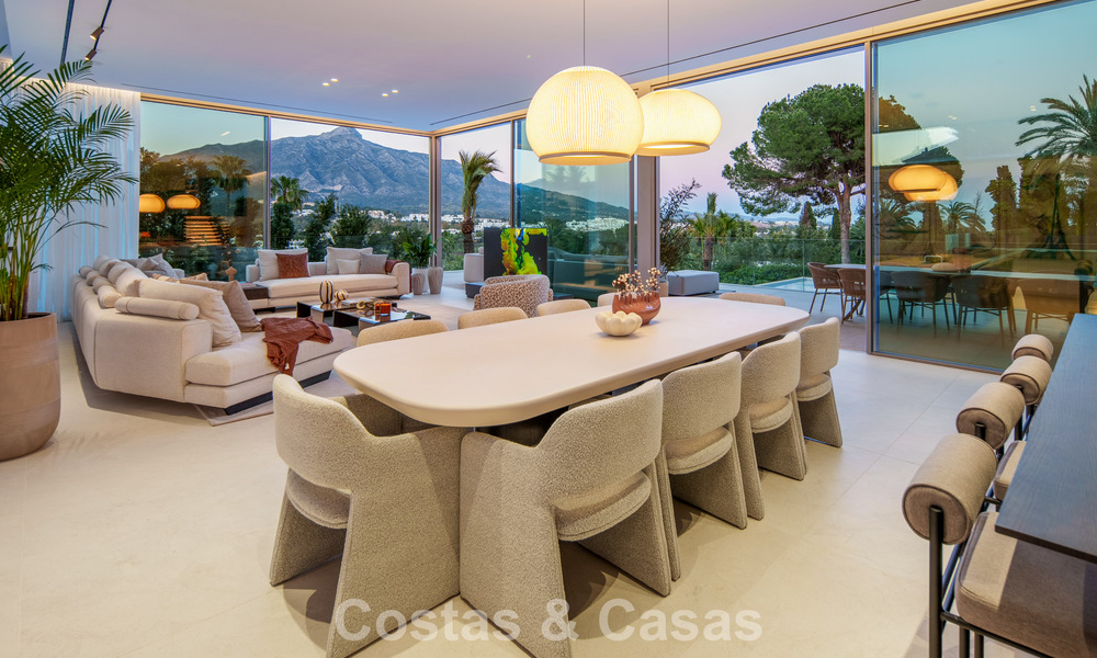 Hedendaagse design villa met panoramisch uitzicht te koop in Nueva Andalucia’s golfvallei, Marbella 800184