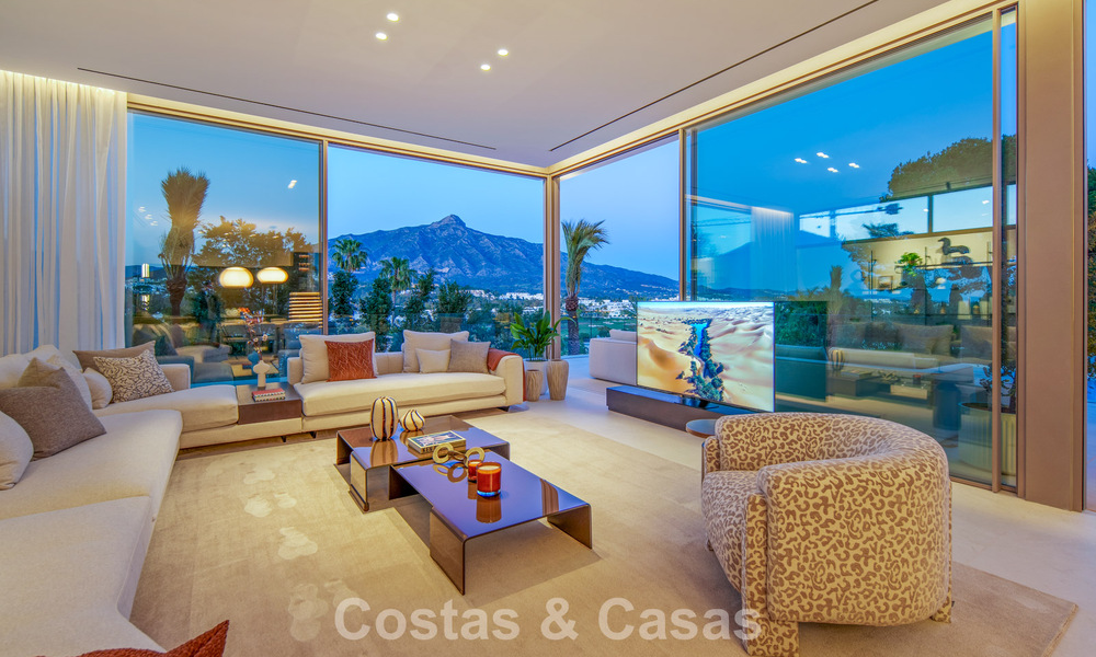 Hedendaagse design villa met panoramisch uitzicht te koop in Nueva Andalucia’s golfvallei, Marbella 800186