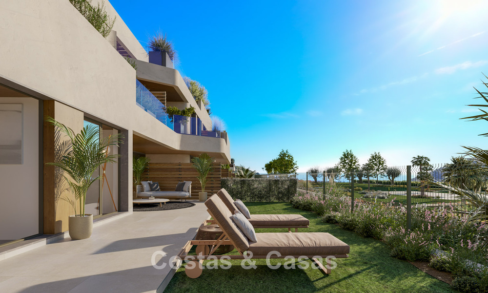 Nieuwe, contemporaine golfappartementen met zeezicht te koop nabij Sotogrande, Costa del Sol 800711