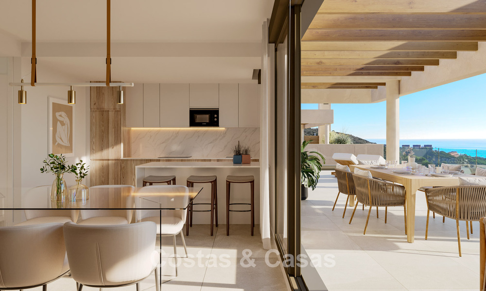 Nieuwe, contemporaine golfappartementen met zeezicht te koop nabij Sotogrande, Costa del Sol 800714
