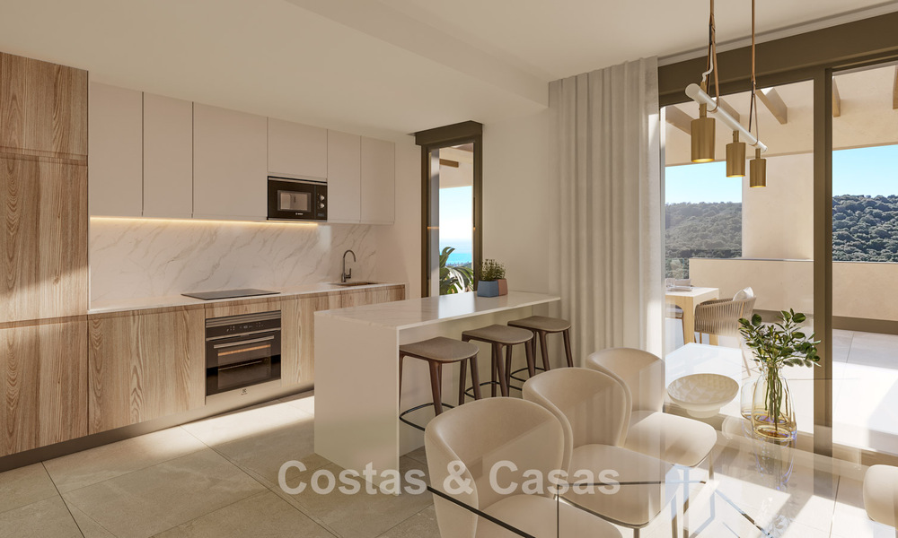 Nieuwe, contemporaine golfappartementen met zeezicht te koop nabij Sotogrande, Costa del Sol 800715