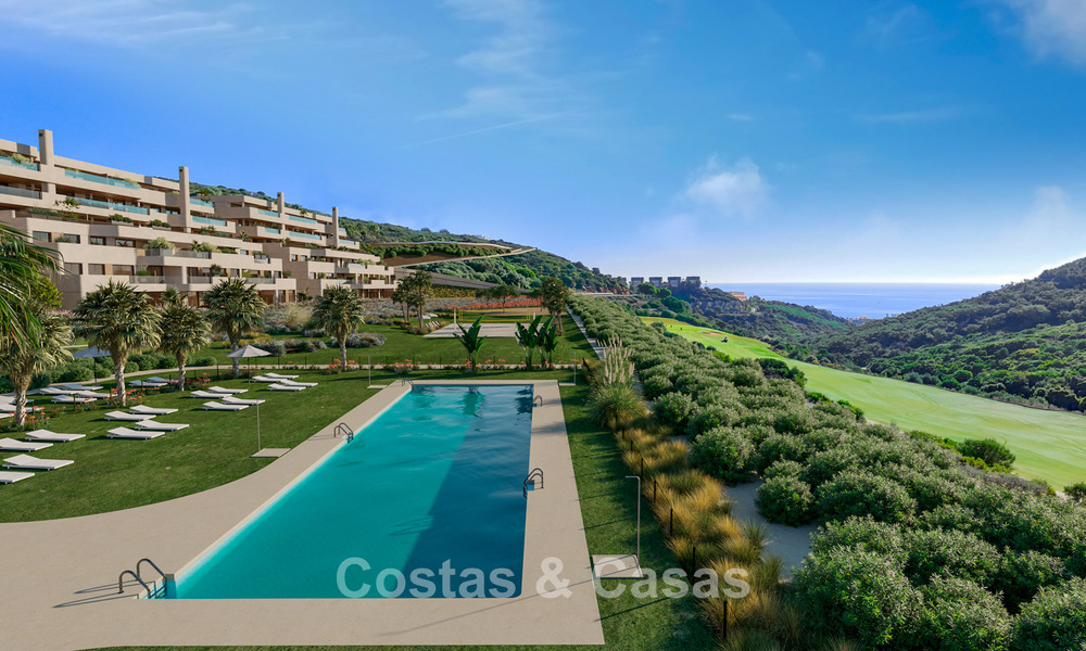 Nieuwe, contemporaine golfappartementen met zeezicht te koop nabij Sotogrande, Costa del Sol 800723
