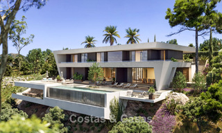 State-of-the-art luxevilla te koop in de rustige heuvels van Marbella - Benahavis met uitzicht op de groene vallei en de zee 800724 
