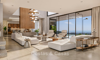 State-of-the-art luxevilla te koop in de rustige heuvels van Marbella - Benahavis met uitzicht op de groene vallei en de zee 800729 