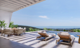 State-of-the-art luxevilla te koop in de rustige heuvels van Marbella - Benahavis met uitzicht op de groene vallei en de zee 800731 