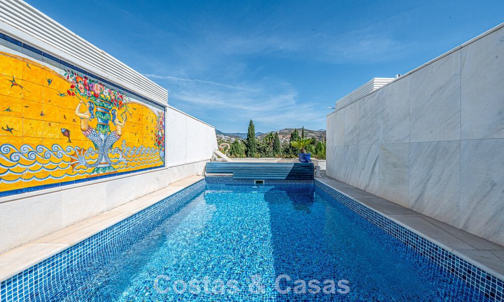 Hoogwaardig duplex penthouse te koop in een felbegeerd golfcomplex in Nueva Andalucia, Marbella 800994