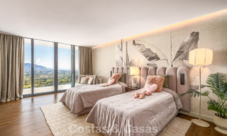 Indrukwekkende luxevilla met moderne minimalistische architectuur te koop in de heuvels van Oost-Marbella 801135 