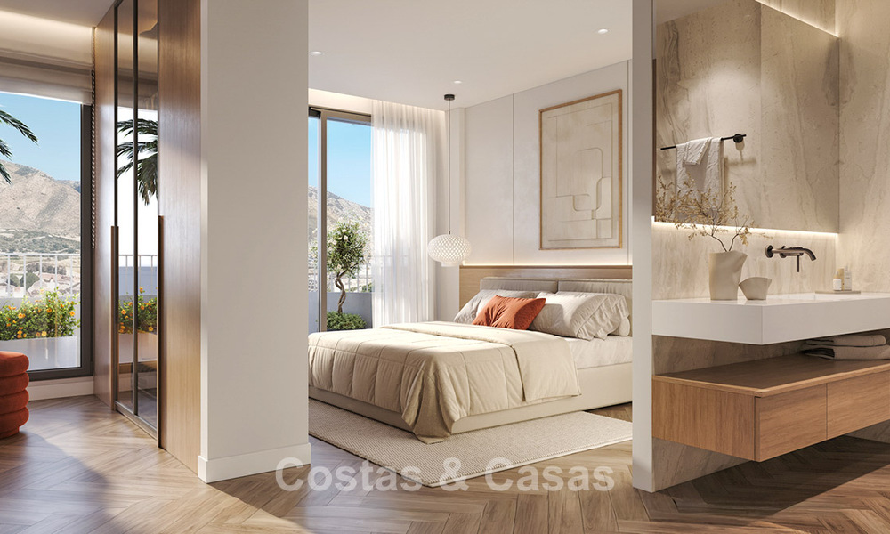 Moderne nieuwbouwappartementen met riante terrassen en zeezicht te koop in Torremolinos vlak bij La Carihuela, Malaga, Costa del Sol 801241