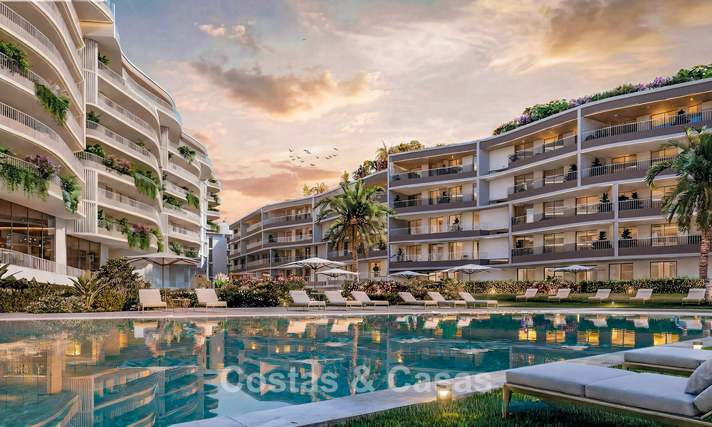 Moderne nieuwbouwappartementen met riante terrassen en zeezicht te koop in Torremolinos vlak bij La Carihuela, Malaga, Costa del Sol 801243