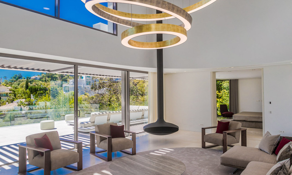 Instapklare, luxueuze, moderne villa te koop, met schitterend uitzicht in La Quinta, een golfurbanisatie in Marbella - Benahavis 801027
