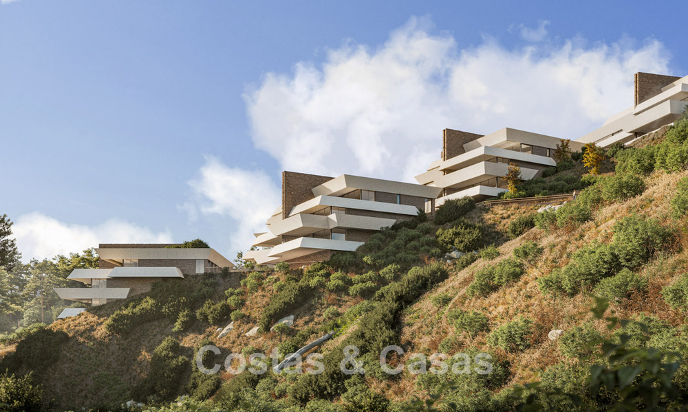 Innovatieve nieuwbouwwoningen met panoramisch zeezicht te koop in Benalmadena, Costa del Sol 801461