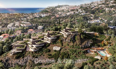 Innovatieve nieuwbouwwoningen met panoramisch zeezicht te koop in Benalmadena, Costa del Sol 801467