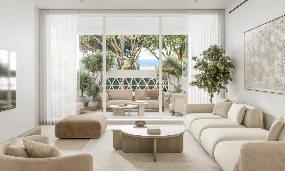 Gerenoveerd luxe appartement met zeezicht te koop in Playas del Duque in Puerto Banus, Marbella 801656