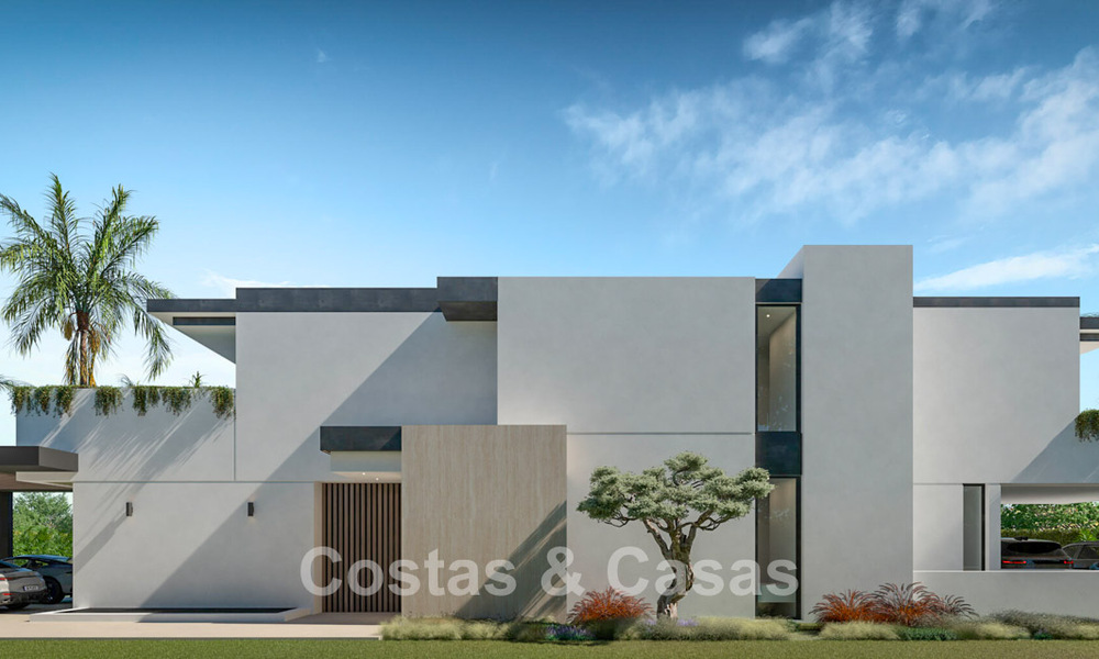 3 gloednieuwe luxevilla’s te koop op loopafstand van het strand en voorzieningen in San Pedro, Marbella 801617