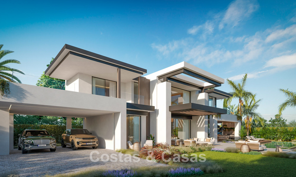 3 gloednieuwe luxevilla’s te koop op loopafstand van het strand en voorzieningen in San Pedro, Marbella 801619