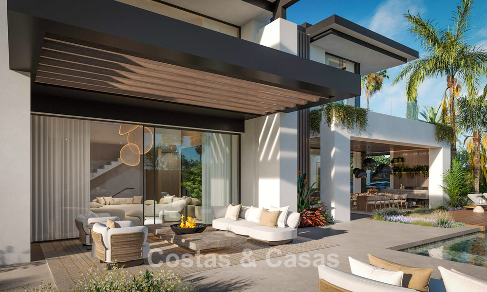 3 gloednieuwe luxevilla’s te koop op loopafstand van het strand en voorzieningen in San Pedro, Marbella 801621