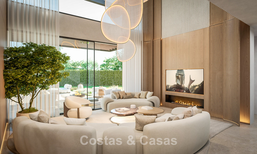 3 gloednieuwe luxevilla’s te koop op loopafstand van het strand en voorzieningen in San Pedro, Marbella 801630
