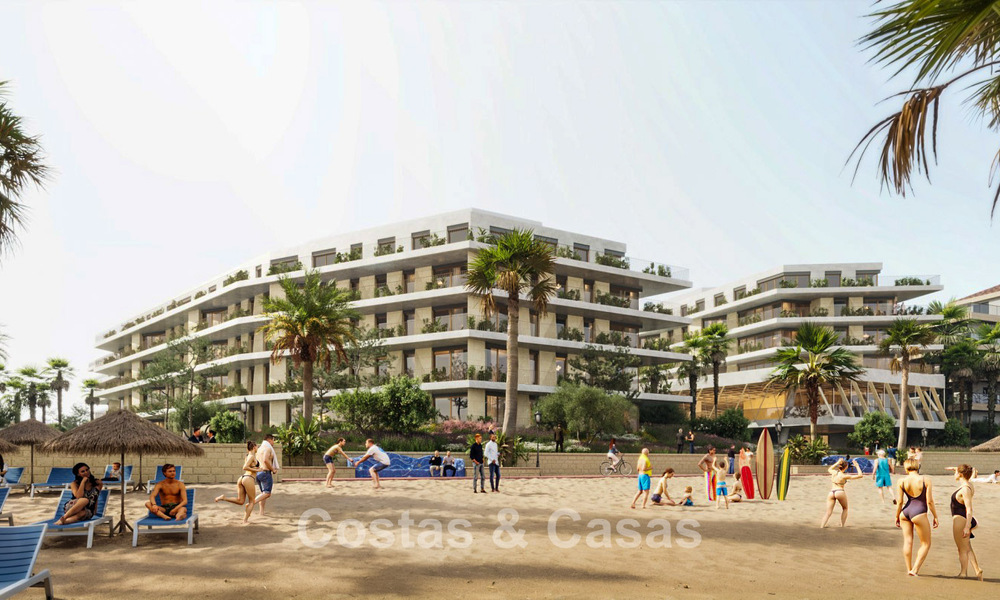 Nieuwe boutique appartementen te koop in een eerstelijnsstrand complex in La Duquesa, Manilva, Costa del Sol 801601