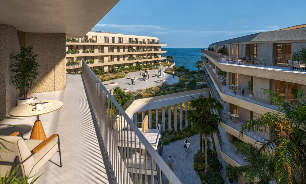 Nieuwe boutique appartementen te koop in een eerstelijnsstrand complex in La Duquesa, Manilva, Costa del Sol 801608