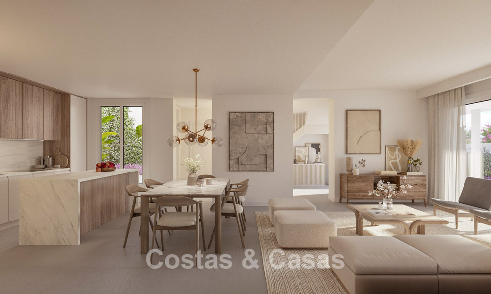 Moderne halfvrijstaande villa te koop op loopafstand van het strand in Elviria, Marbella 801848