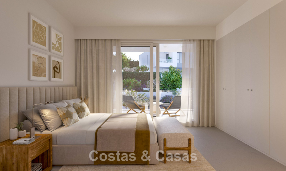 Moderne halfvrijstaande villa te koop op loopafstand van het strand in Elviria, Marbella 801849