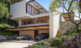 Strakke, moderne luxevilla te koop in de befaamde urbanisatie van El Madroñal in Benahavis - Marbella 801864 