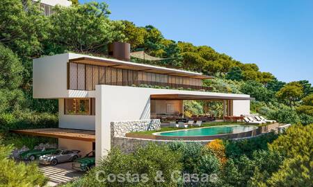 Strakke, moderne luxevilla te koop in de befaamde urbanisatie van El Madroñal in Benahavis - Marbella 801869