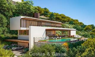 Strakke, moderne luxevilla te koop in de befaamde urbanisatie van El Madroñal in Benahavis - Marbella 801869 