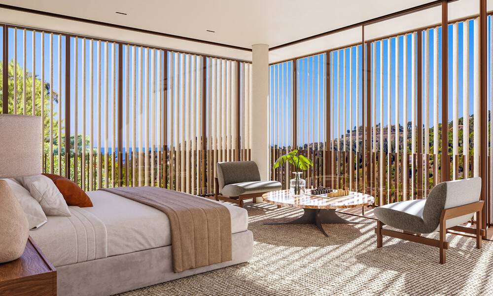 Geavanceerde designvilla met panoramisch zeezicht te koop in El Madroñal, Marbella - Benahavis 801873
