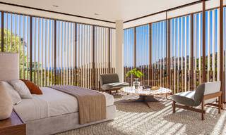 Geavanceerde designvilla met panoramisch zeezicht te koop in El Madroñal, Marbella - Benahavis 801873 