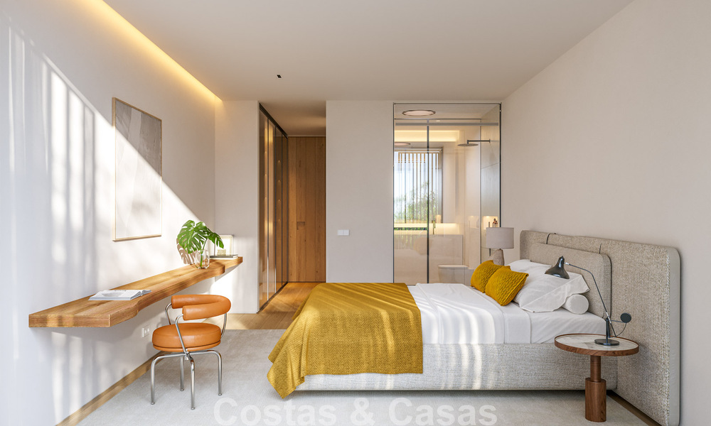Geavanceerde designvilla met panoramisch zeezicht te koop in El Madroñal, Marbella - Benahavis 801878
