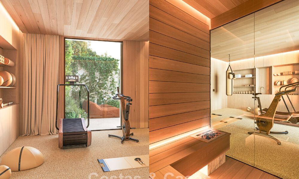 Geavanceerde designvilla met panoramisch zeezicht te koop in El Madroñal, Marbella - Benahavis 801884