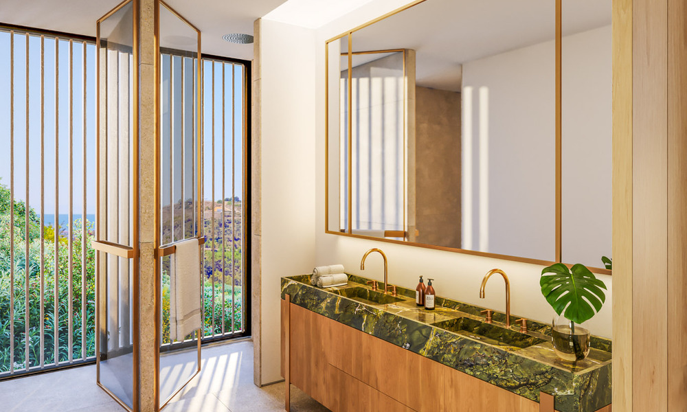 Geavanceerde designvilla met panoramisch zeezicht te koop in El Madroñal, Marbella - Benahavis 801885