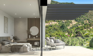 High-end nieuwbouwvilla met panoramisch zeezicht te koop in de heuvels van Marbella - Benahavis 802123 