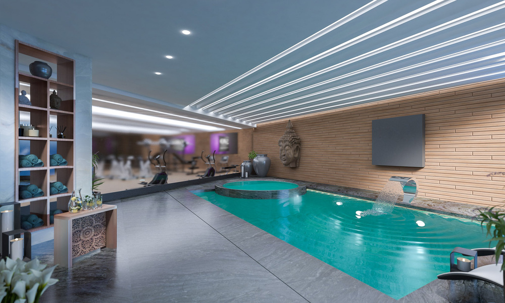 Modern hoekappartement in een exclusief boetiekresort met panoramisch zeezicht nabij La Cala de Mijas, Costa del Sol 802142