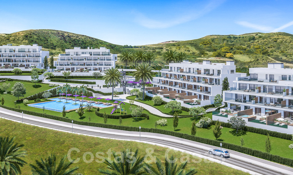 Modern hoekappartement in een exclusief boetiekresort met panoramisch zeezicht nabij La Cala de Mijas, Costa del Sol 802146